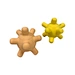 textured multi-pointed ball natural rubber educational toy
